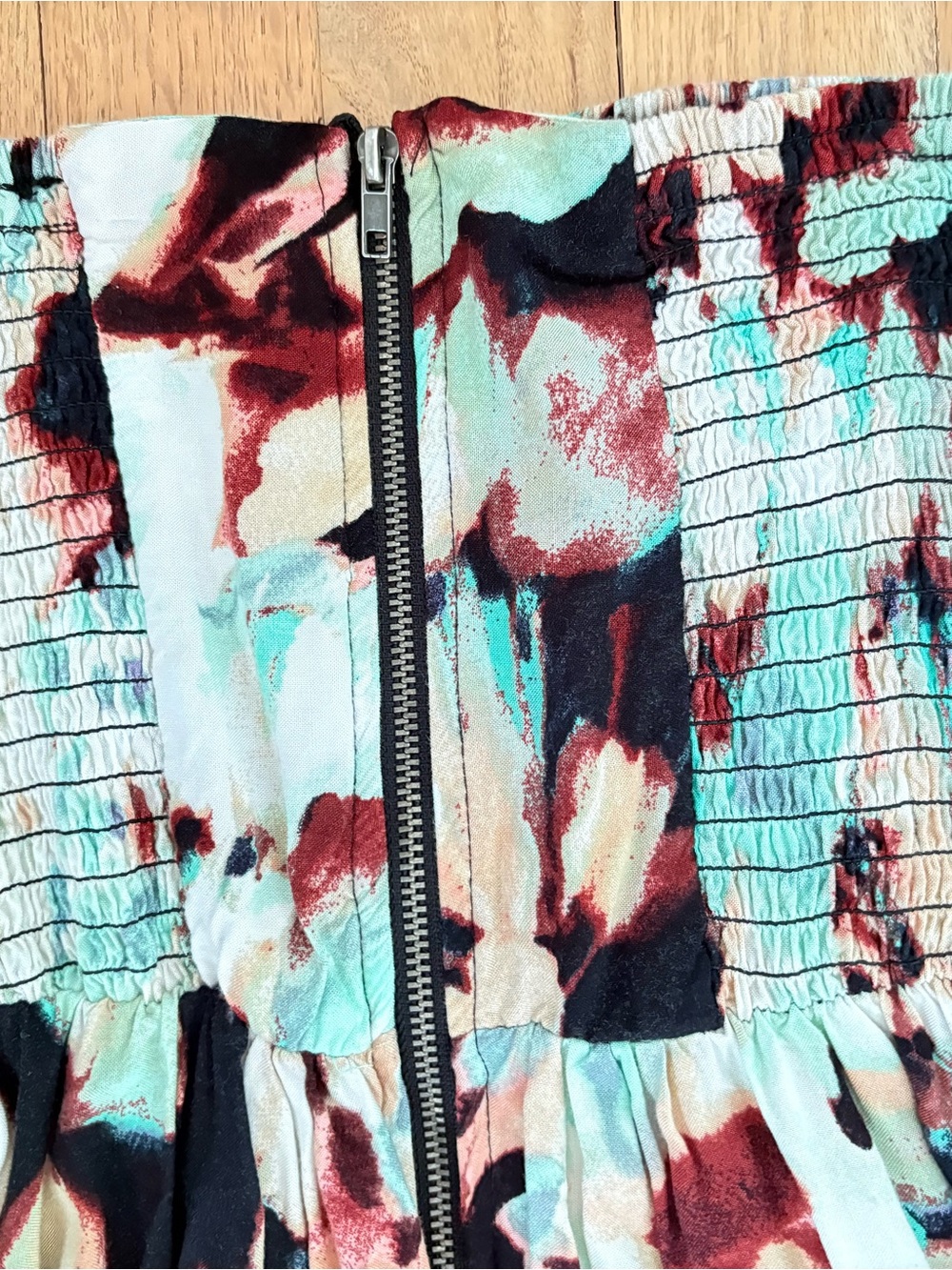 Mossimo Strapless Floral Watercolor Maxi Dress - Picture 3 of 3
